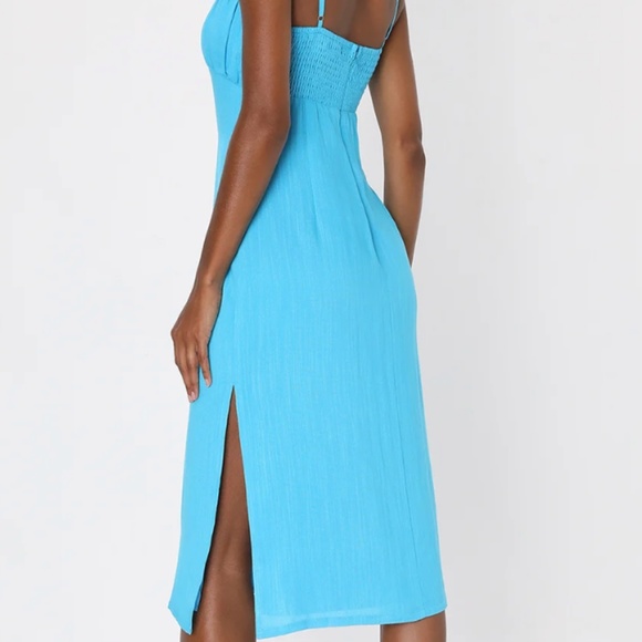 Empire Waist Midi Dress - Picture 2 of 5